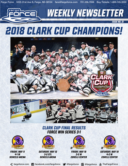 2018 Clark Cup Champions!