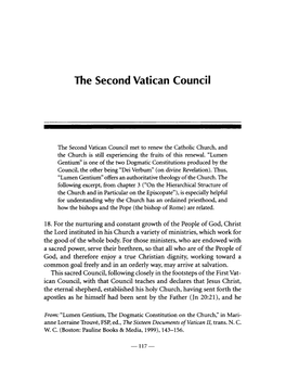 The Second Vatican Council