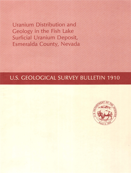 Uranium Distribution and Geology in the Fish Lake Surficial Uranium Deposit, Esmeralda County, Nevada