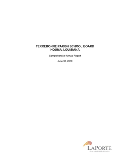 Terrebonne Parish School Board Houma, Louisiana