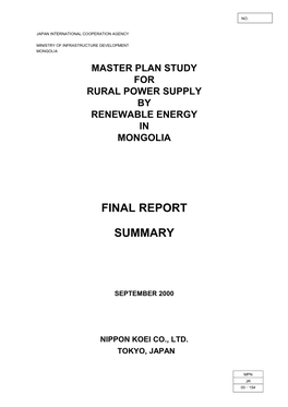 Final Report Summary