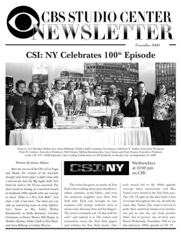 CSI: NY Celebrates 100Th Episode