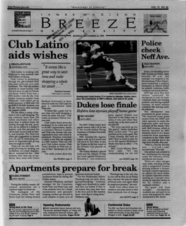NOVEMBER 22, 1999 Police Club Latino Check Aids Wishes Neffave