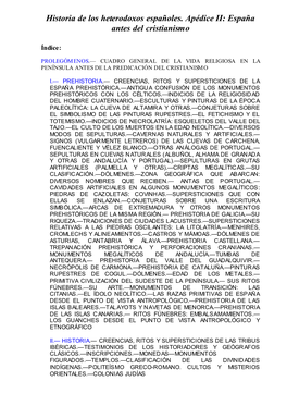 Pdf Historia De Los Heterodoxos Españoles. Apéndice II: España