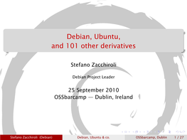 Debian, Ubuntu, and 101 Other Derivatives