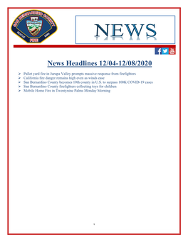 News Headlines 12/04-12/08/2020