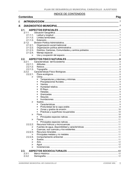 PDM Caracollo 2007-2011