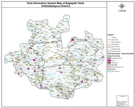 Tank Information System Map of Bagepalli Taluk, Chikkaballapura District