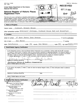 National Register of Historic Places Registration Form