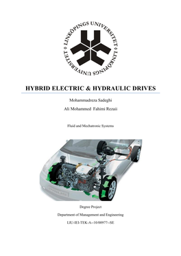 Hybrid Electric & Hydraulic Drives