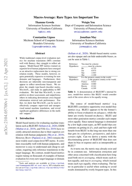 Arxiv:2104.05700V1 [Cs.CL] 12 Apr 2021 Xylophone Peripatetic Defen- Relation with Human Judgments (Ma Et Al., 2019)