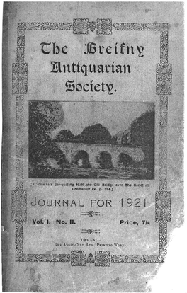 Breifny-Antiquarian-Society-Journal-1921-Vol-I-No-II.Pdf (5218.3