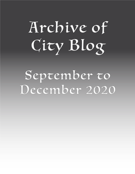 Archive of Pre-2021 Blogs
