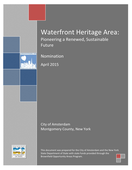 City of Amsterdam Waterfront Heritage Area Brownfield Opportunity Area