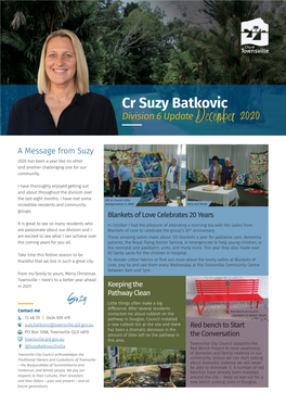 Cr Suzy Batkovic Division 6 Update December 2020