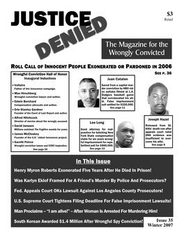 The Magazine for the Wrongly Convicted