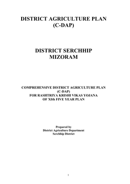 To Download Serchhip District Plan