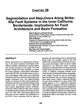 Slip Fault Systems in the Inner California Borderlands: Implications for Fault Architecture and Basin Formation