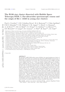 The R136 Star Cluster Dissected with Hubble Space Telescope/STIS. I