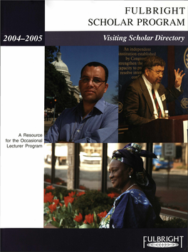 Fulbright Scholars Directory