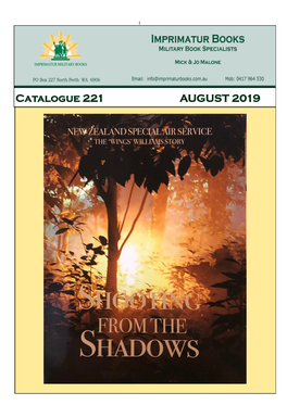 Catalogue #221, August 2019