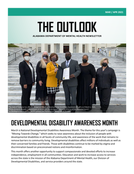 The Outlook Alabama Department of Mental Health Newsletter