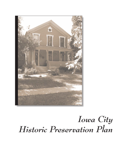Iowa City Historic Preservation Plan