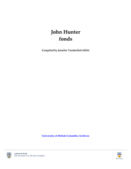 John Hunter Fonds