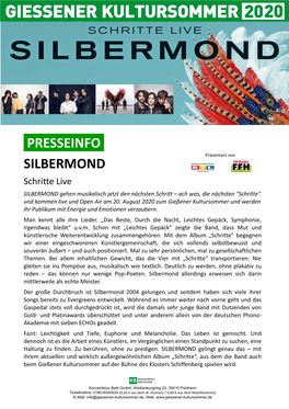 Presseinfo Silbermond