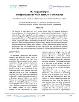 The Fungus Among Us: Ecological Succession Within Decomposer Communities