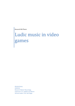 Ludic Music in Video Games