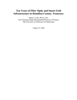 Ten Years of Fiber Optic and Smart Grid Infrastructure in Hamilton County, Tennessee