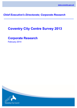 Coventry City Centre Survey 2013