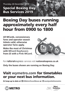 Boxing Day Timetable 2019 V3