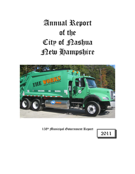 Annual Report of the City of Nashua New Hampshire