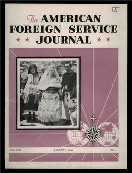 The Foreign Service Journal, January 1936
