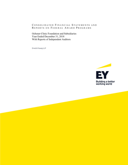 Ochsner Clinic Foundation and Subsidiaries Year Ended December 31, 2018 with Reports of Independent Auditors