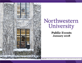 Public Events January 2018