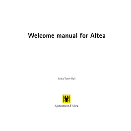 Welcome Manual for Altea