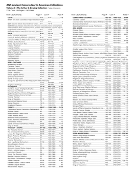 ANS Ancient Coins in North American Collections Volume 6 | the Arthur S