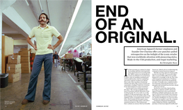 American Apparel's Former Employees and Founder Dov Charney Offer A