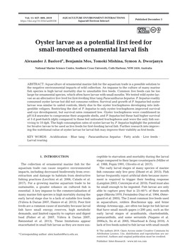 Aquaculture Environment Interactions 11:657