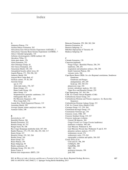 A Adamawa Plateau, 274 Aeolian Dekese Formation, 262 Africaarray