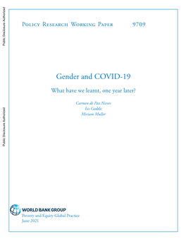 Gender and COVID-19