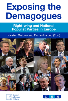 Right-Wing and National Populist Parties in Europe, by the Centre for European Studies (CES) and the Konrad-Adenauer-Stiftung (KAS) Has Been Published Just in Time