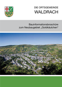 Bauinformationsbroschüre Zum Neubaugebiet „Goldkäulchen“ Neubaugebiet „Goldkäulchen“ - Waldrach