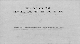 Playfair,-Professor-Baron-Lyon-Catalogue-Of-Papers.Pdf