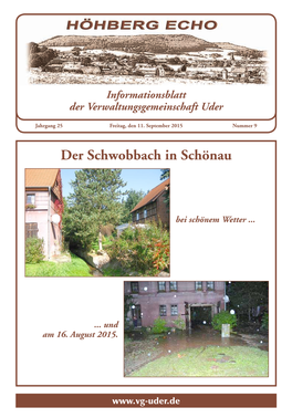 Der Schwobbach in Schönau