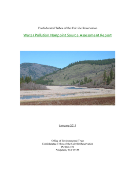 Water Pollution Nonpoint Source Assessment Report