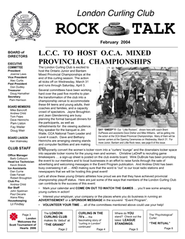 ROCK TALK February 2004